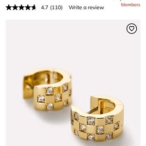 NWT Ana Luisa Edan Huggie Hoops-PLEASE SEE DESCRIPTION AND PHOTOS SMALL FLAW!